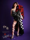 市松格子モダン和柄盛り帯シフォン花魁風和装衣装【ダンス衣装通販bombshell/ボムシェル】