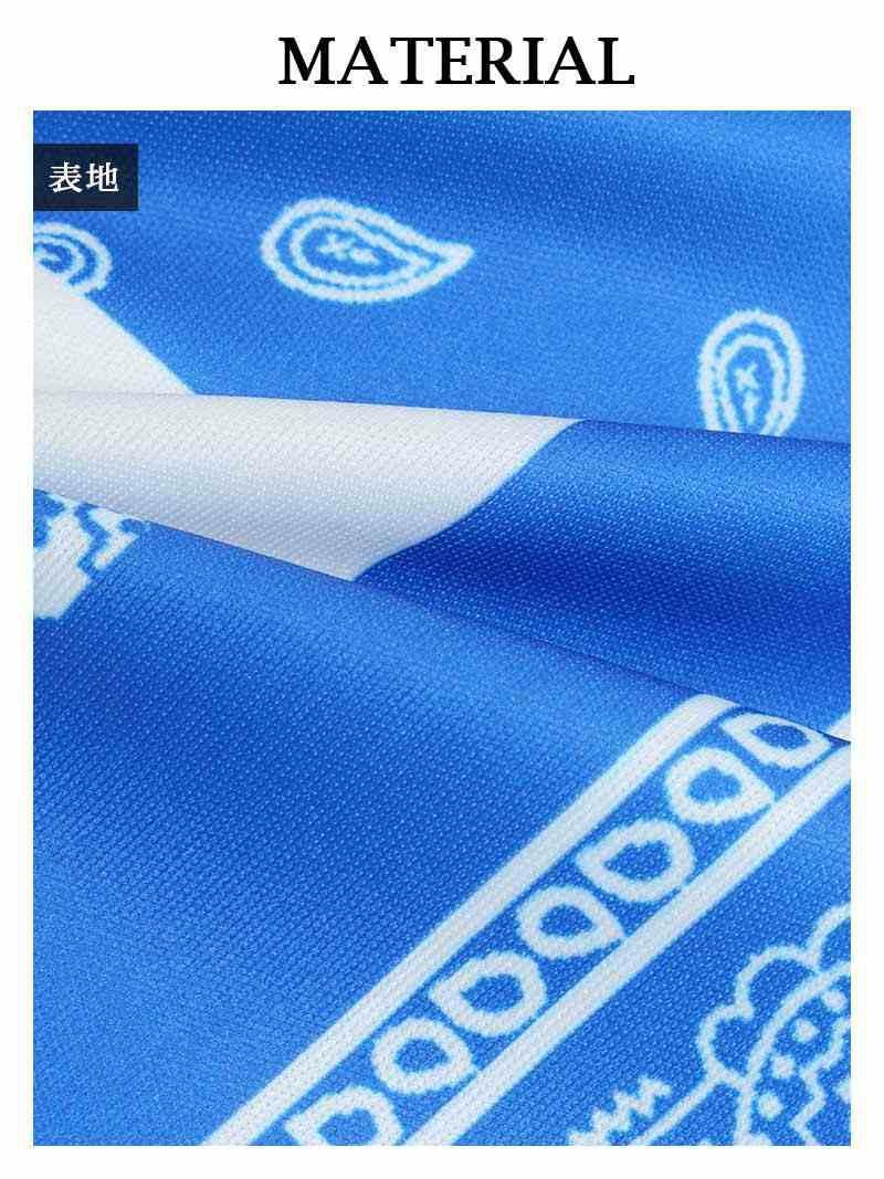 バンダナ風ペイズリー柄セットアップ