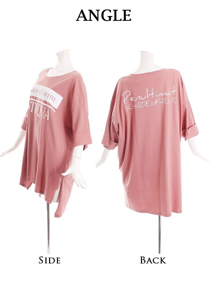 ルーズオーバーサイズロゴプリントBIGTシャツ