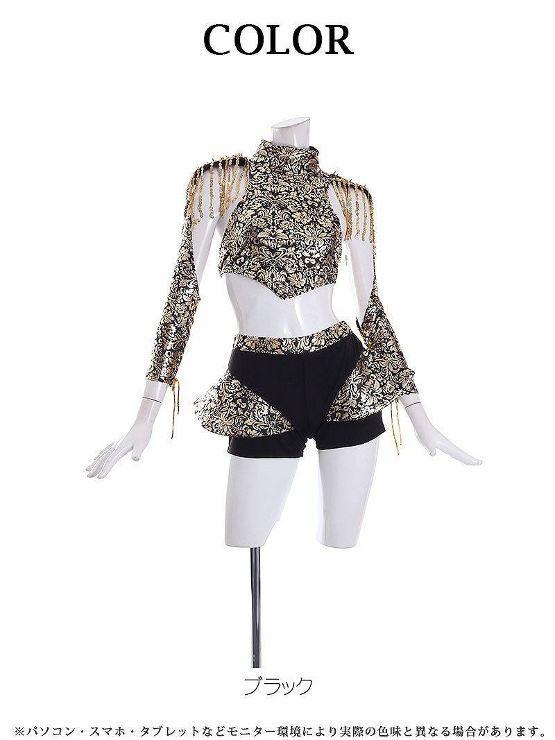 ゴールドメタリックオリエンタル2点セットアップ