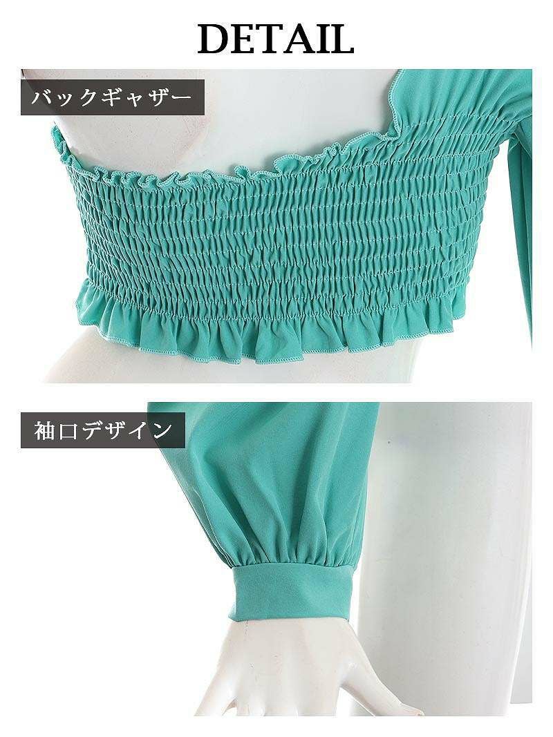 ワンショルダーアシンメトリーブラウス