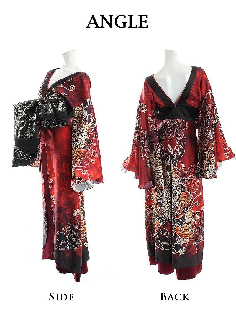 ボリューム盛り帯セクシー和柄衣装