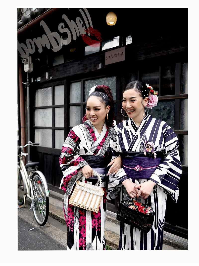 矢絣柄の浴衣　m4464 浴衣 メンズ 単品 青地 黒地 矢絣柄 自分でコーディネート 夏祭り