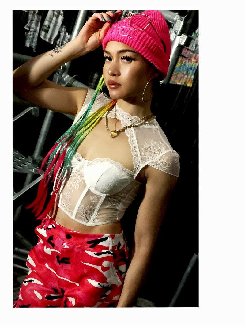 シースルーメッシュシアートップス ダンス衣装【bombshell】(M
