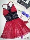 ブラックレースSexyホルターネックベビードール