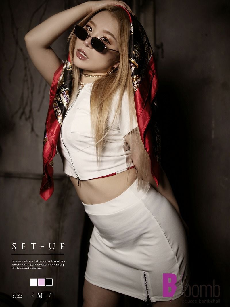 フーディーセットアップミニスカート海外GAL風上下セット