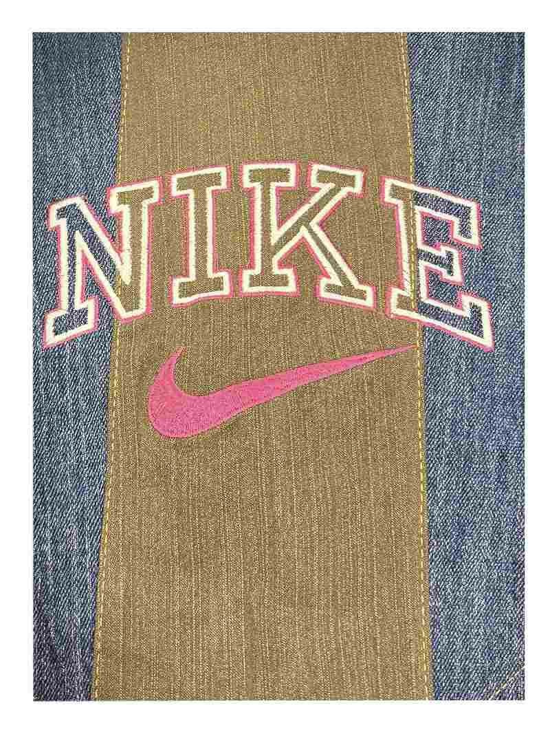 NIKEロゴ再構築デニム切替リメイクビスチェ【Bbヴィンテージ