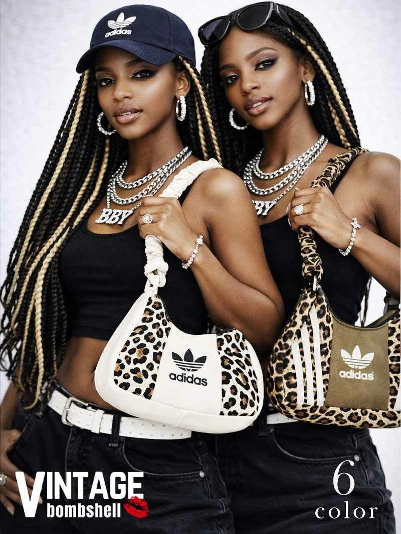 【全6種】adidasリメイク×レオパード再構築ミニバッグ【Bbヴィンテージ】