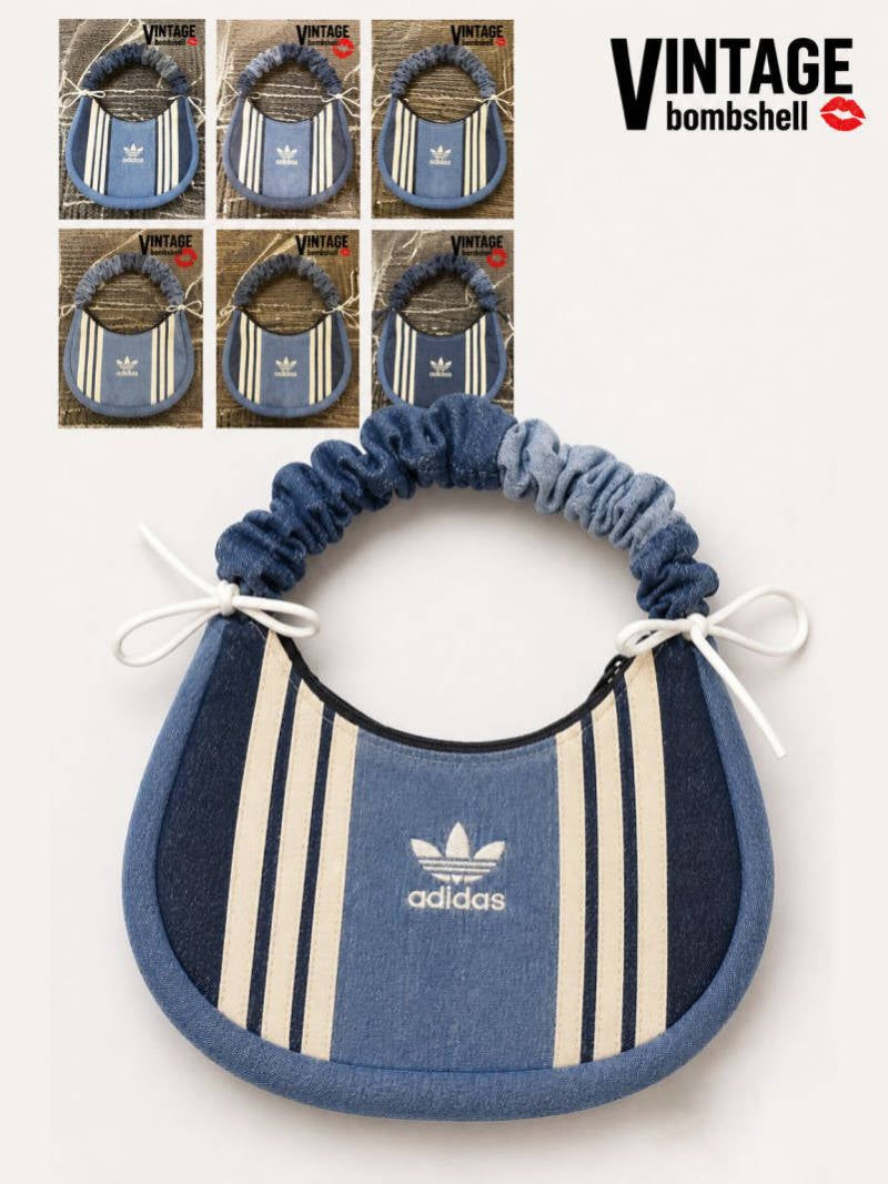 m.⭐︎古着リメイクadidas ストライプ トート リメイク小物 一覧 | bombshell(ボムシェル)