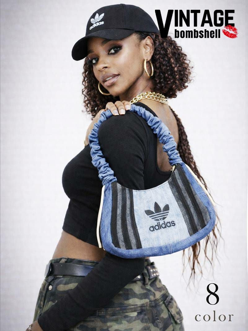 adidasリメイク・シュシュハンドル再構築ミニバッグ【Bbヴィンテージ】