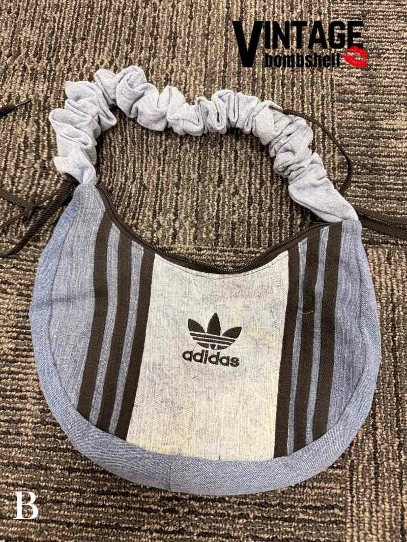 adidasリメイク・シュシュハンドル再構築ミニバッグ【Bbヴィンテージ