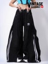 アディダスリメイク4ジッパーホワイトラインワイドパンツ【Bbヴィンテージ】